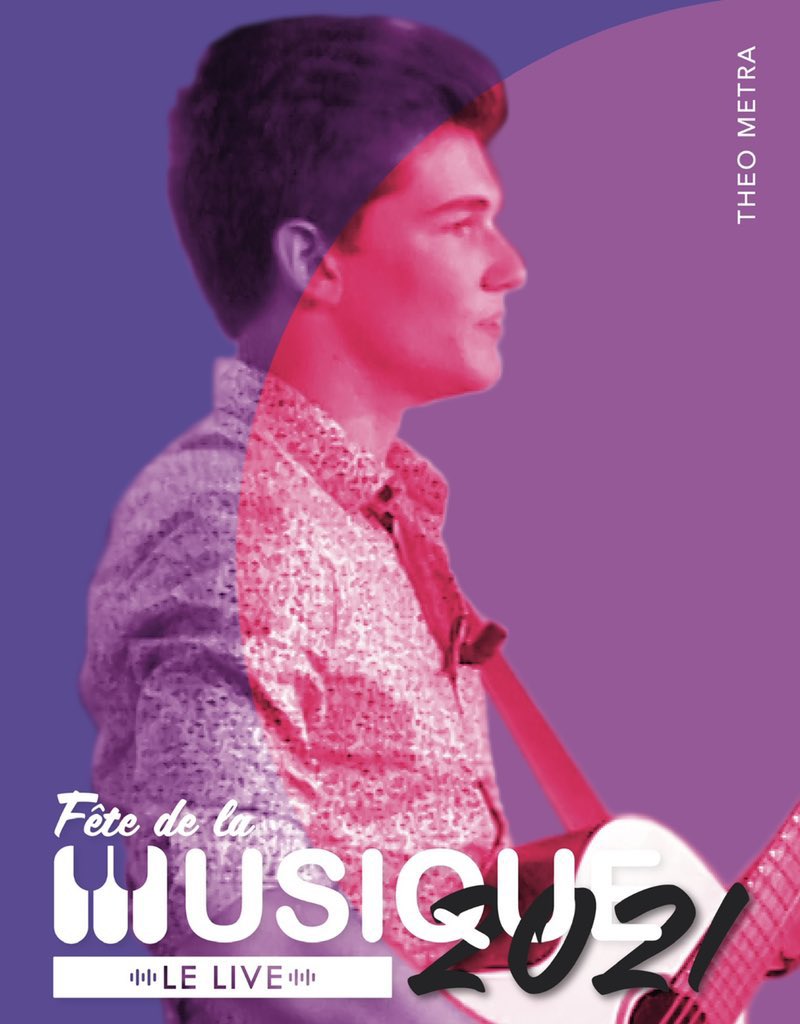 MetraTheo's tweet photo. Joyeuse fête de la musique ! 🎶🥳
A partir de 18h je joue sur le live YouTube de @erolfproductions j’ai trop hâte ! 🤪

Partagez autour de vous ça va être sympa il y a 10 groupes à découvrir tout au long du live sous forme de plateau TV 📺 
Et commentez le 6 pour me soutenir 😋 https://t.co/B6mWmfa4pW