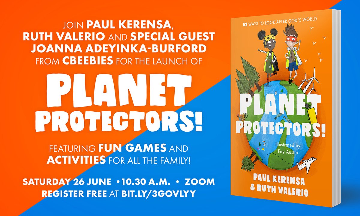 SPCKPublishing's tweet photo. This Saturday!
Join @paulkerensa, @ruthvalerio & special guest Joanna Adeyinka-Burford to celebrate the launch of Planet Protectors!
This fantastic #webinar will include games & activities for all the family to enjoy.
Register free: https://t.co/g3T66FFfwQ
#Event #BookLaunch https://t.co/o7iuhTb0GL