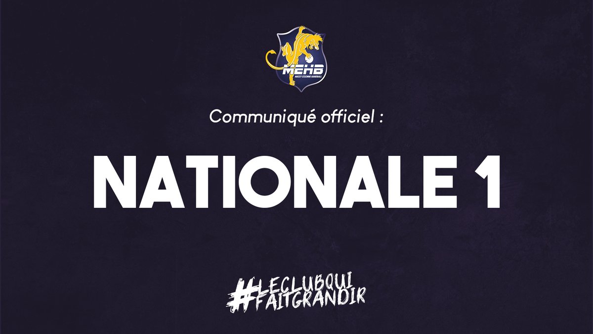 MEHB_officiel's tweet photo. 🚨 COMMUNIQUE OFFICIEL
🚀 Le #MEHB est heureux de vous annoncer l'accession de son équipe réserve en Nationale 1 !
📲 Retrouvez tous les détails et la réaction de notre président sur notre site officiel : https://t.co/l7bDWG4ip6
#LECLUBQUIFAITGRANDIR https://t.co/JqhDaDijbz