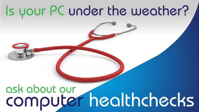 Does your PC need a check up? 
Get in touch we can help..