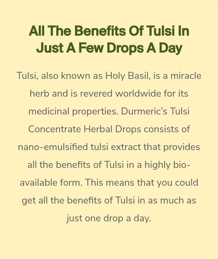 bhaginee's tweet photo. Hello,
Do you or your family members fall in  sick frequently?
Suffering from asthma, cough or sinus infections, stress or mood swings
Just one drop of daily intake makes you see visible difference in your immunity.
#shecoproduct #durmeric #tulsi
Photo credit- @durmeric.official https://t.co/EgX1cZYXRU