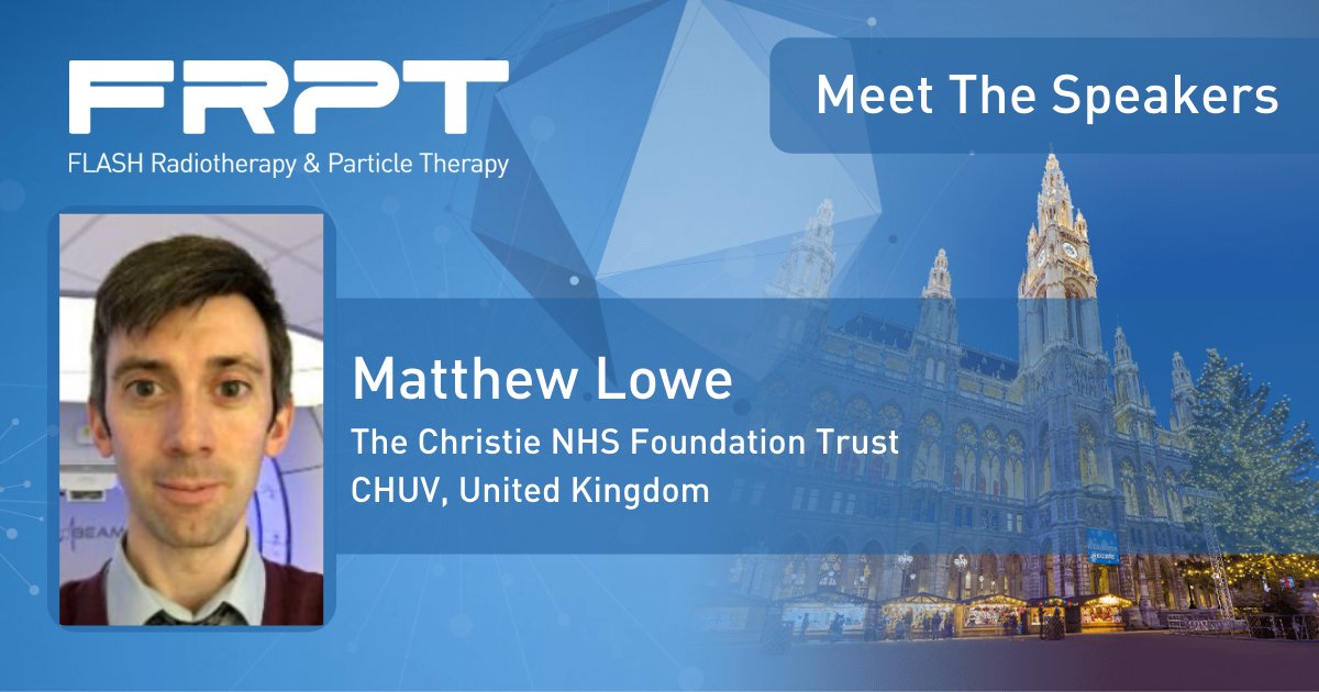 FlashRPT's tweet photo. Who is behind #FRPT2021 ?
🎓Matthew Lowe has been involved in the commissioning, development and delivery of #ProtonTherapy at the proton therapy centre at The @TheChristie NHS Foundation Trust.
🎓https://t.co/C4ZpZho1Fl
#radonc #advancingRT #FRPT2021 @CHUVLausanne https://t.co/nb7EedYulq