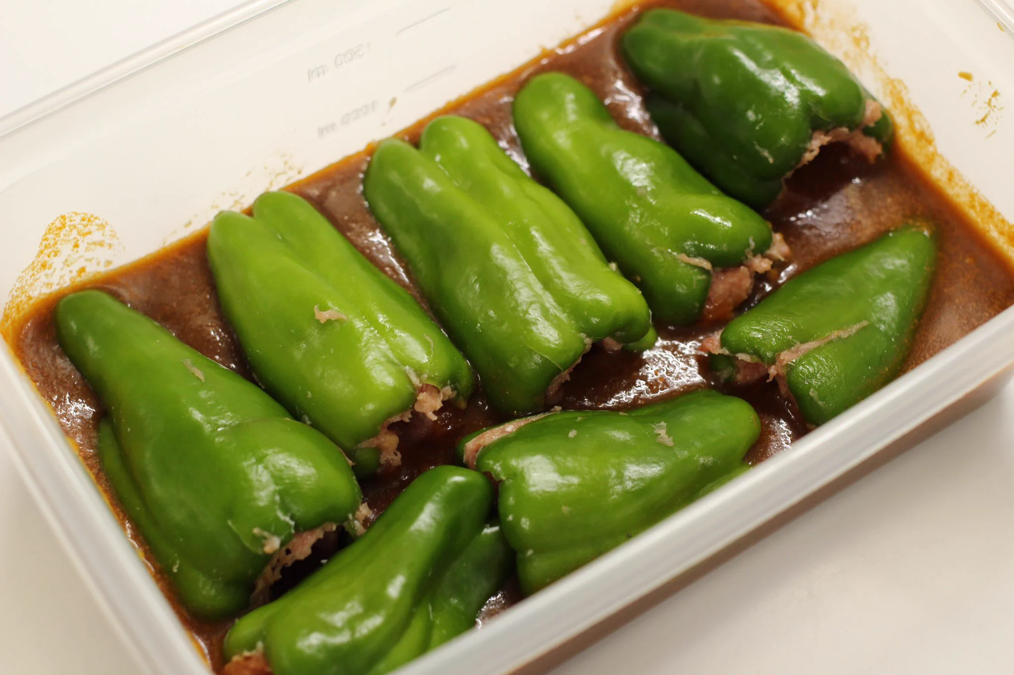 レンチンで完成！偏食魔王のお子さんも完食したピーマンの肉詰め！