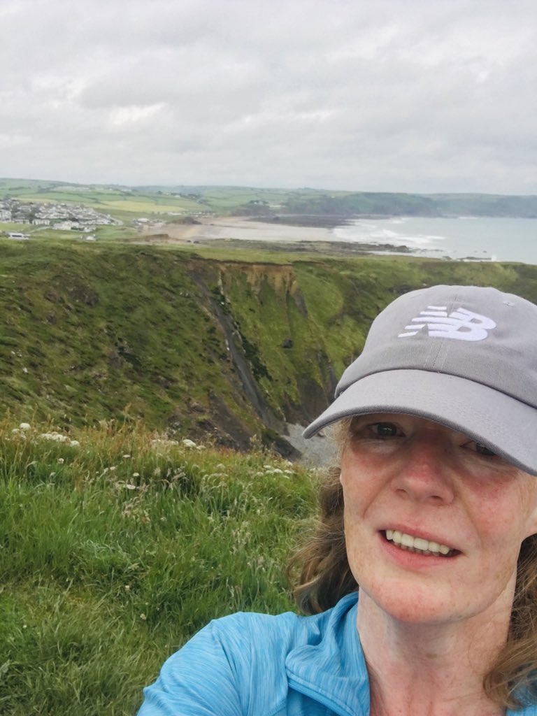 Great way to start a Monday. Early morning run along the coastal path from Widemouth Bay. #staycation #cornwall