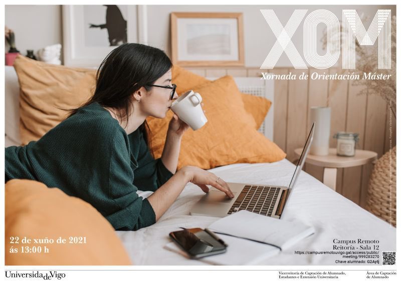 Mañá Martes 22 de Xuño, ás 13:00h, celébrase na <a href="/uvigo/">Universidade de Vigo</a> unha Xornada de Orientación de Máster para informar das diferentes ofertas cas que conta a Universidade