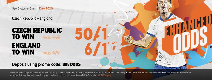 Enhanced Odds at 888sport
