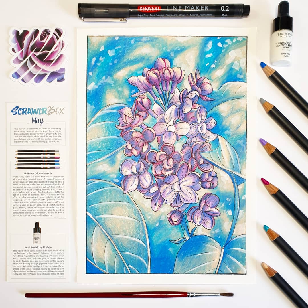 GraceSkeatesArt's tweet image. Scrawlrbox Challenge for May - Secret Garden.
I haven&apos;t used coloured pencils in such a long time this was certainly a challenge. I didn&apos;t even know that @poscauk did pencils haha. I loved this months prompt and am really happy with the end result.
#scrawlrchallenge #scrawlrbox