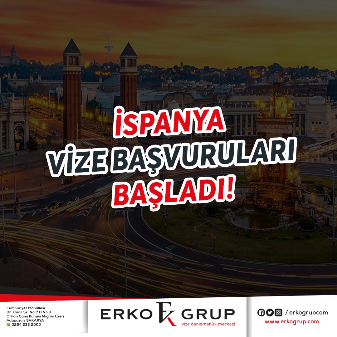 ErkoGrupcom's tweet photo. Aşılanan kişiler için İspanya'ya seyahat yasağı kalktı. Avrupa İlaç Ajansı ve Dünya Sağlık Örgütü tarafından onaylanan aşılardan herhangi biriyle aşılanan ve ikinci doz aşısının üzerinden 14 gün geçen yolcular İspanya seyahatlerini gerçekleştirebilecekler.
#ErkoGrup #şifremiz54 https://t.co/eNz8OSRb9u