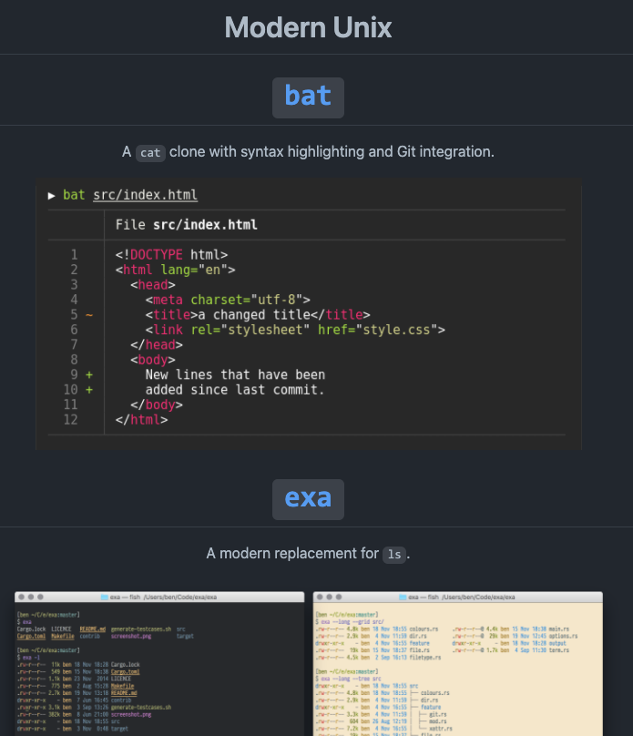 cyb3rops's tweet image. Modern-Unix

A collection of modern/faster/saner alternatives to common unix commands

github.com/ibraheemdev/mo…