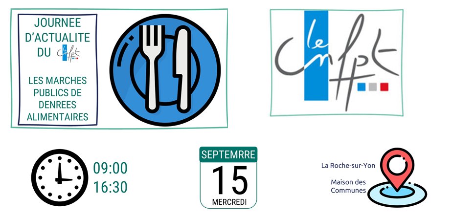 Des places sont encore #disponibles pour être présents à la #journée d'actualité du @cnfpt sur les #marchéspublics de #denréesalimentaires
Programme et inscription : reseco.fr/journee-dactua…
Venez vous #informer et #échanger !
#restaurationcollective #EGAlim #AGEC