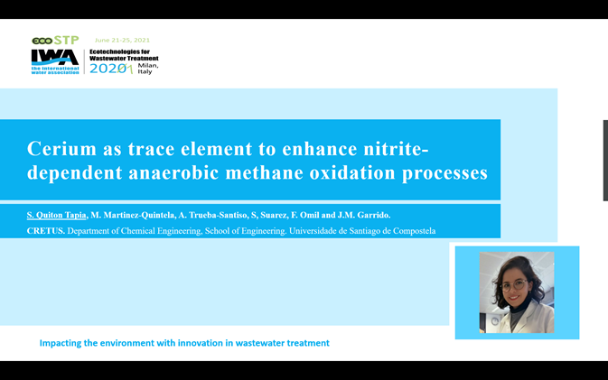 silvanaQT's tweet photo. #EcoSTP2021 Today I am presenting some of our work on improving the #ndamo process. This recently described microbial pathway shows great promise for biological nitrogen removal as well as mitigating #methane emissions from wastewater. See you in session NR2! https://t.co/V0EmC2dIqb