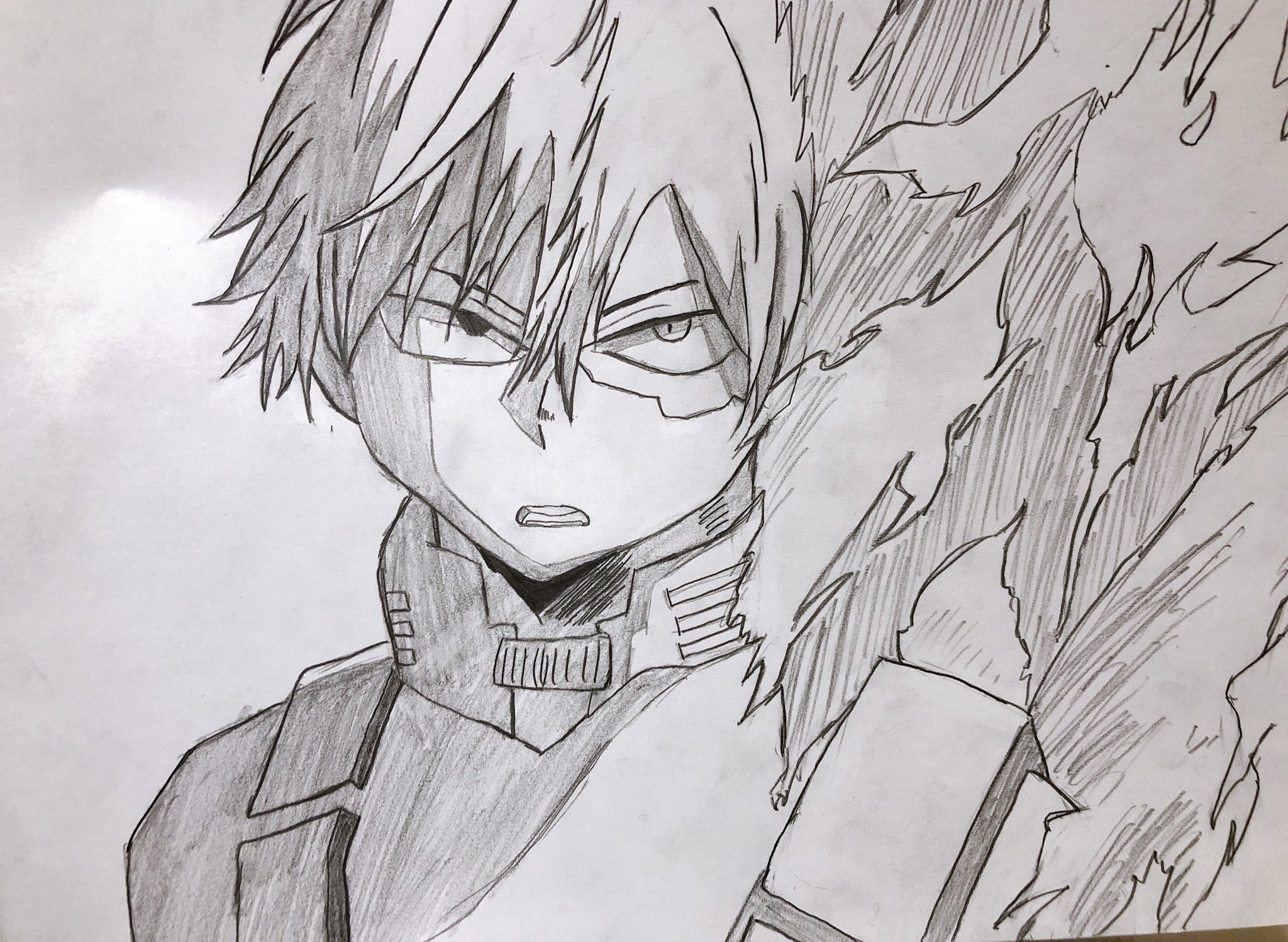 えぬこのネタ帳 俺だって ヒーローに ヒロアカ 僕のヒーローアカデミア 轟焦凍 イラスト T Co Xir38yi4go Twitter