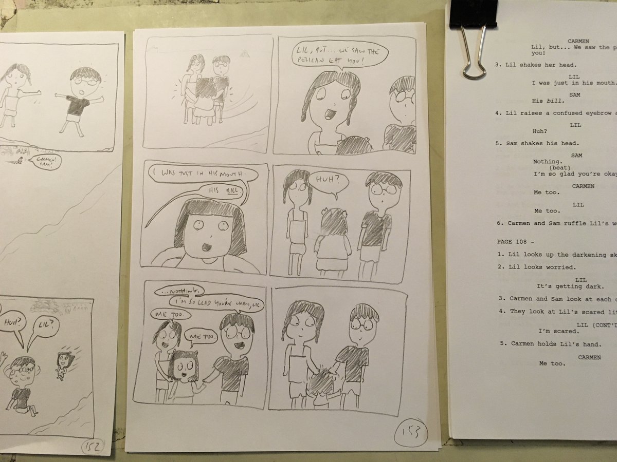 MarkDeere's tweet photo. Hereโs my comic planning page for today - page 153. #comic #wip #beachcomic https://t.co/AVdePaNVUB