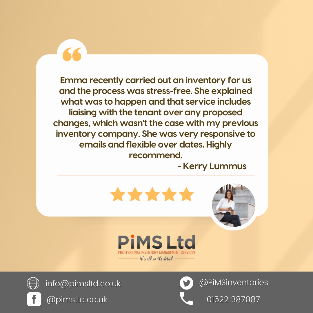 PiMSinventories's tweet photo. We are glad that you're liking our services, Kerry! Thank you for the recommendation!
#PiMS #Professional #Forensic #Independent #Inventory #Inspections #Checkin #Reports #Lincolnshire #Nottinghamshire #SouthYorkshire #property #lettings #rentals #agentsuk https://t.co/rs3quq3BYX