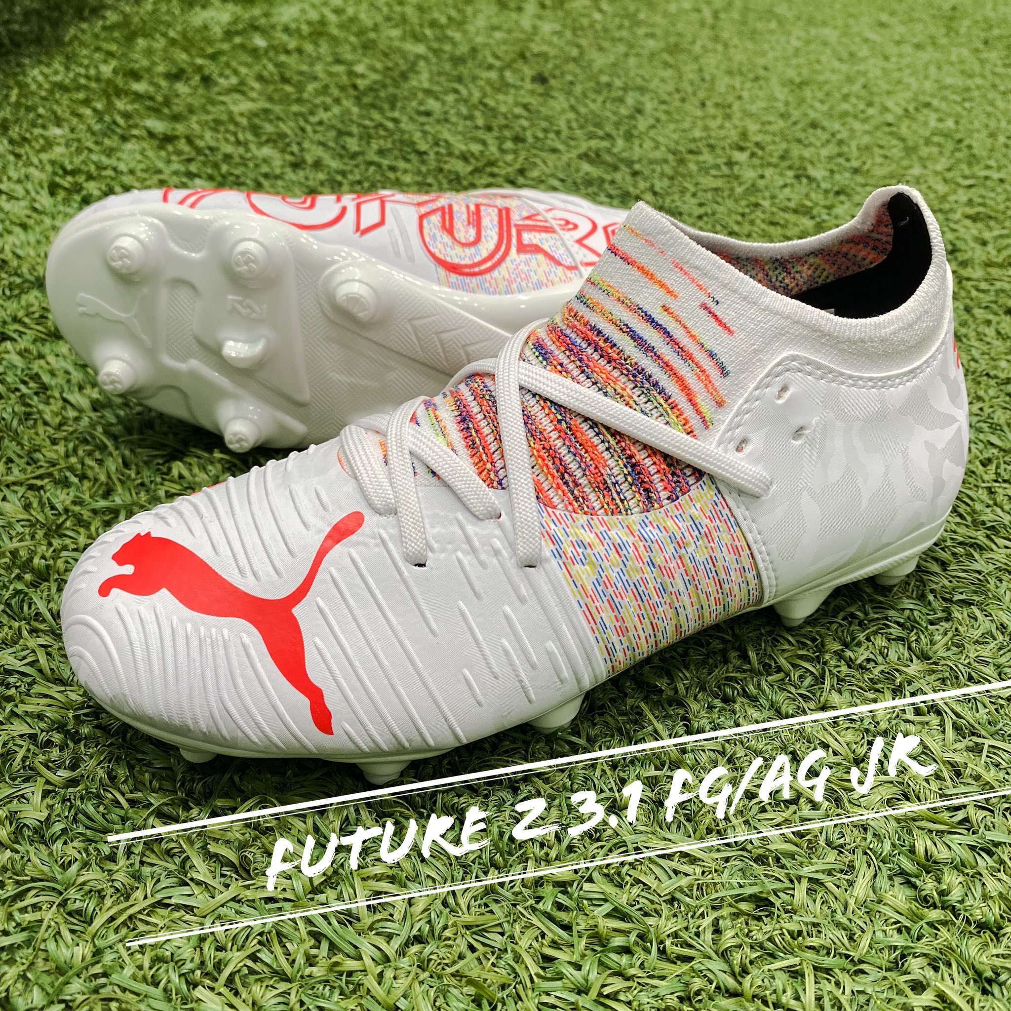 スタジアムモリスポ公式 ジュニアだっていいスパイクを履きたいシリーズ Puma Future Z 3 1fg Ag Jr ネイマール 選手が選んだ事で 更に注目度がアップした プーマ 中足部のフィット感を高める コンプレッションバンド が特徴的な アジリティー