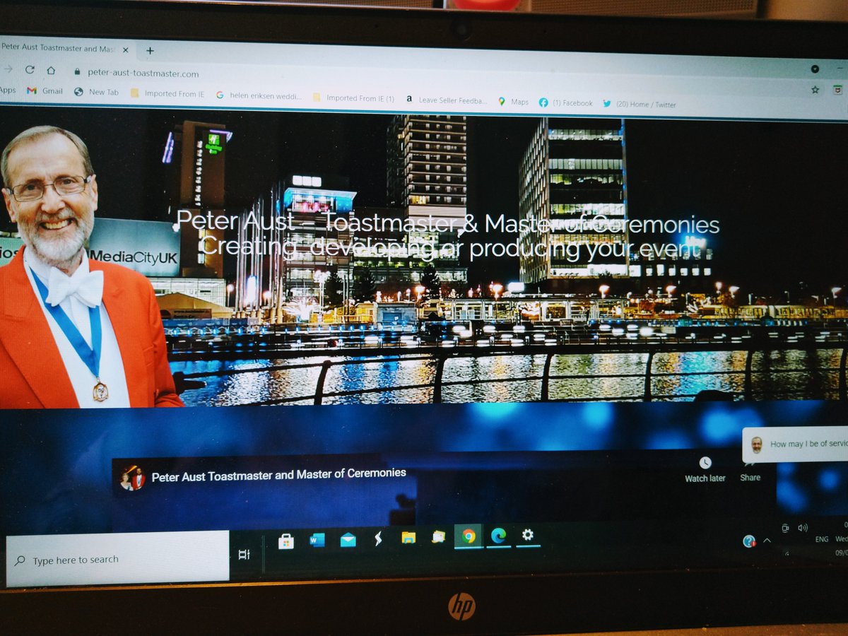 MY NEW WEBSITE    peter-aust-toastmaster.com
Burnt midnight oil last week with Harry Hayes, my old friend and most talented website designer, proud to announce launch of my new website. 
Site has been responsively designed for best possible browsing experience on Mobiles &amp; Tablets.