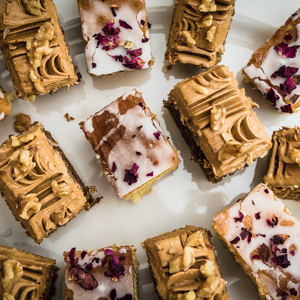 Who’s for a slice of Coffee &amp; Walnut Cake or Lemon Drizzle? Both made using local free-range eggs