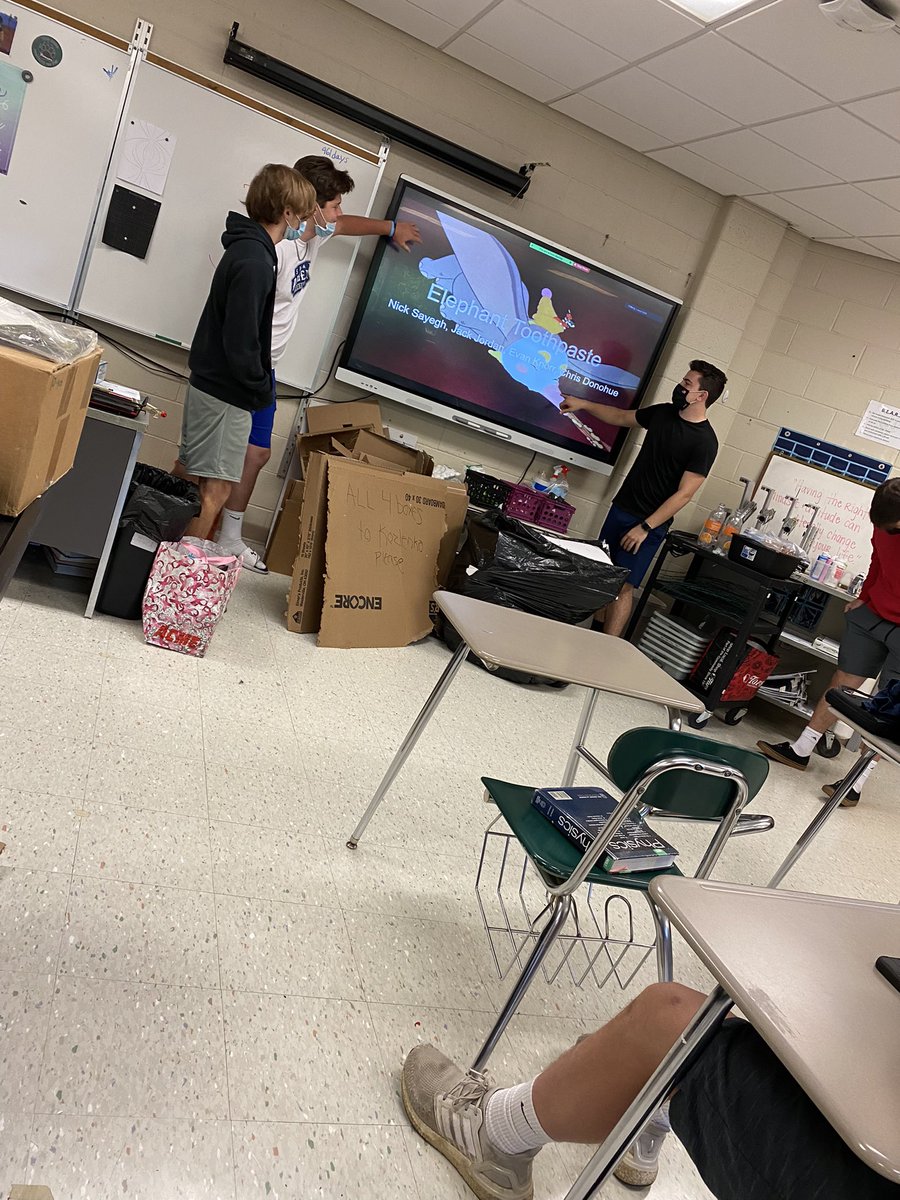 _missbald's tweet photo. What happens when AP physics students team up with AP chemistry students for their end of the year projects? Sugar rockets 🚀 . Ice cream. Go Karts. Exothermic experiments. Home made batteries and capacitors. And Jet engine prototypes 👏🏻🎉 #brewsterscience https://t.co/GFzwtrB98f