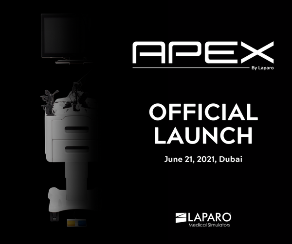 LaparoMedSim's tweet photo. We are excited to announce that today at Global Medical Fair Arab Health in Dubai cutting-edge mixed reality simulator has been revealed by LAPARO. Meet Apex - First Mixed Reality Laparoscopic Simulator! It's a unique combination of VR&REAL training #laparo #laparoapex https://t.co/HgKS0qqX7L