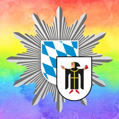 PolizeiMuenchen's tweet photo. Wir zeigen Farbe. Für Solidarität, Toleranz und Akzeptanz, nicht nur heute.
#PrideMonth2021 #PolizeiMünchen #WirFürEuch https://t.co/7obxpj7OO3