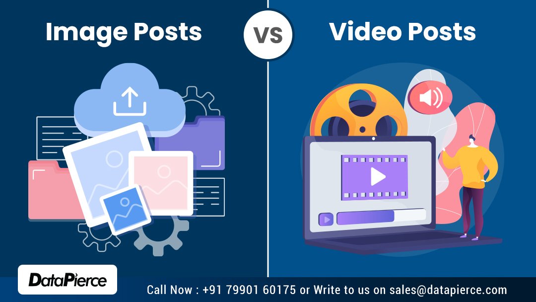 datapierce's tweet image. Get 100% growth in outreach and user engagement aspects on social platforms!

With more businesses reaching to digital platforms to market their brands, video has become the most favorite content development idea.

#videomarketing #socialmedia #branding #contentmarketing
