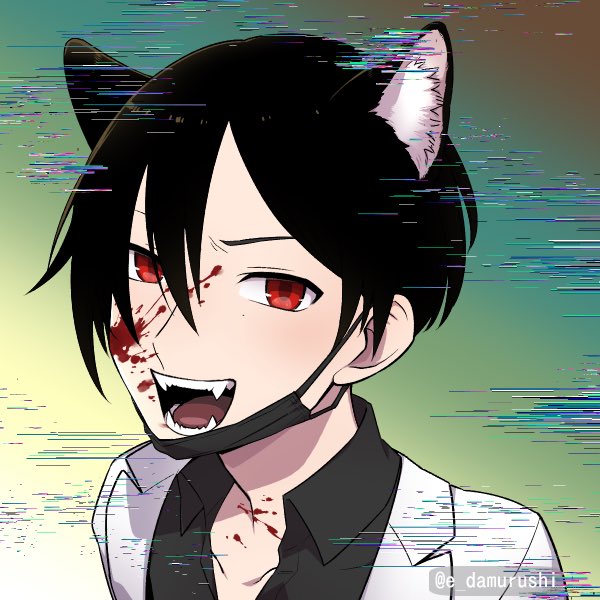 狼と人間のハーフのtwitterイラスト検索結果