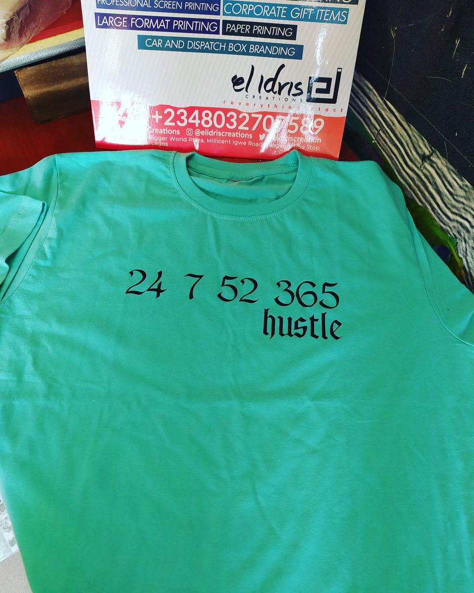 elidriscreation's tweet photo. It's another Monday, let the hustle begin. 
       T-shirt available for order in different colours and sizes.

Price ₦3,999

#everythingintact #elidriscreations https://t.co/B3grNBBxDT
