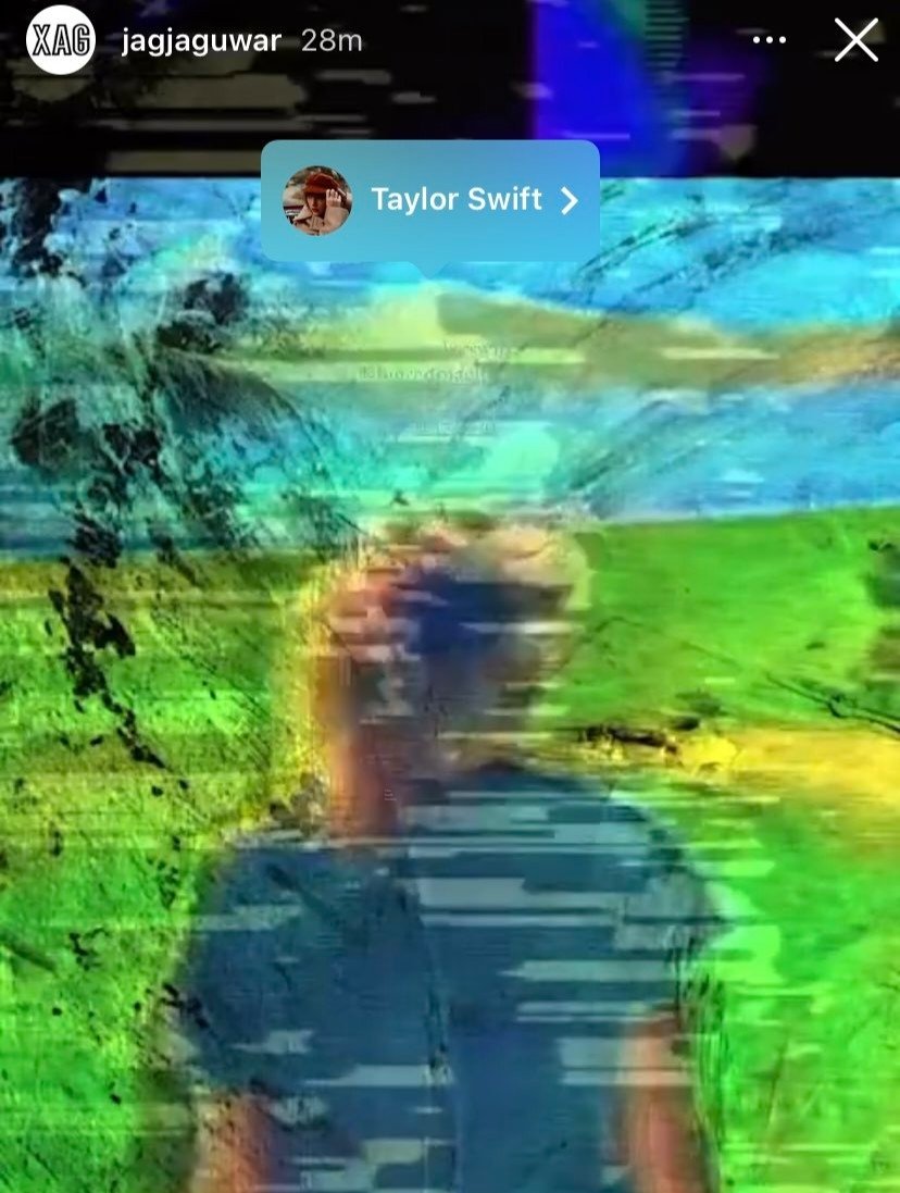TheSwiftSociety's tweet photo. 🚨 CONFIRMED: @TaylorSwift13 is the girl from the teaser of the new @BRMadjv project. 

— Their record label has tagged her on their Instagram storie! 👀 https://t.co/DJUiBEQi9b