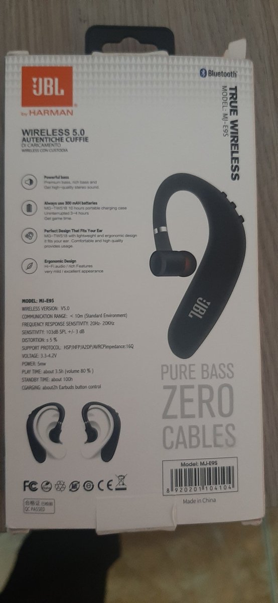 InteGadgets's tweet image. RECIEN LLEGANDO
Auricular Bluetooth manos libres JBL, excelente calidad de sonido y claridad del micrófono, pila de alta duración
INFO ÚNICAMENTE VIA DM
