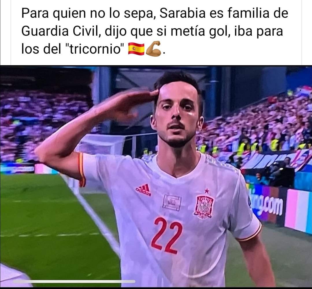 Viva España!! Viva la Guardia Civil!!
#Eurocopa2021 <a href="/guardiacivil/">Guardia Civil</a> <a href="/Pablosarabia92/">Pablo Sarabia Garcia</a>