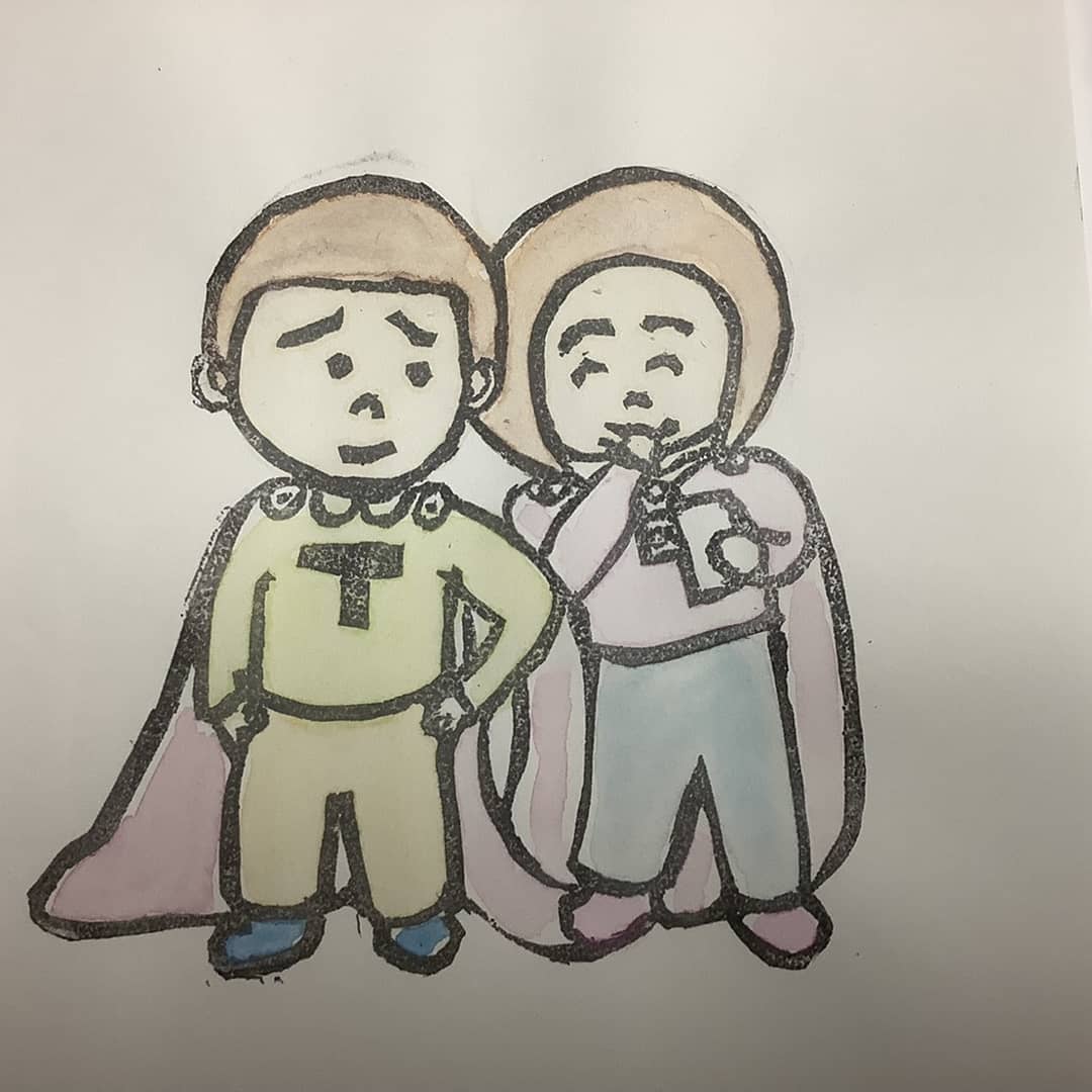 ムカゴンズ ６月29日 火曜日 おはようございます O 消しゴムハンコでムカゴンズ イラスト好きな人と繋がりたい 絵描きさんと繋がりたい イラスト Illustration 絵本作家 消しゴムハンコ 落書向上委員会 絵描きの輪 アトリエの系譜3