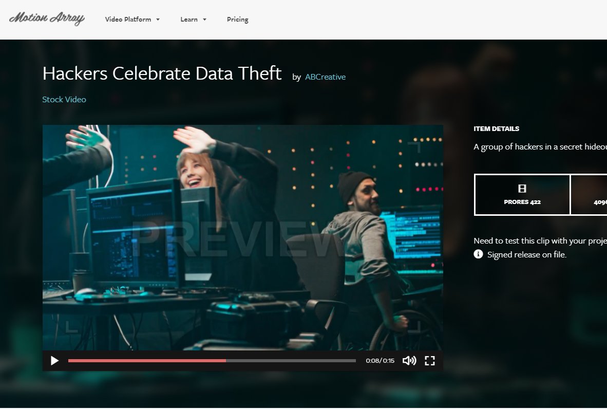 Hackers Celebrate Data Theft
motionarray.com/stock-video/ha…