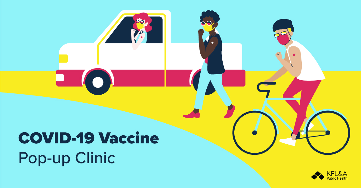 Drive, bike, or walk thru vaccine clinics this week:
LaSalle Secondary - July 1 cutt.ly/lasalle1
Richardson Stadium - July 2 cutt.ly/richardson1
Open to anyone 18+. If you are booking a second dose appt., please book 28 days after receiving your first dose. #KFLA