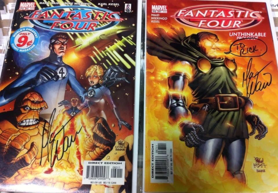 rrmcgee's tweet photo. Still appreciate @CharlieRambles for making this memory possible! I was seated 2 tables away from @MarkWaid at DerbyCityCon and got some favorite FF books signed! Popped up on my memory timeline today. https://t.co/jjhxmBOHVD