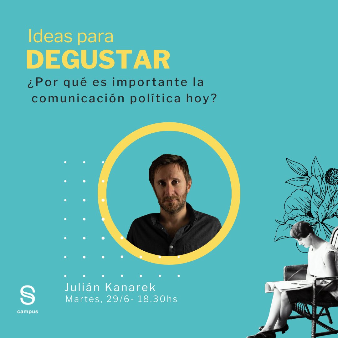 Mañana 18:30, en este ciclo de charlas con tan lindo nombre, estaré conversando con los amigos de <a href="/sinergiacampus/">Sinergia Campus</a> sobre por qué y para qué necesitamos hablar de comunicación política hoy.

Ideas para degustar. 
Inscríbanse y nos vemos 👇