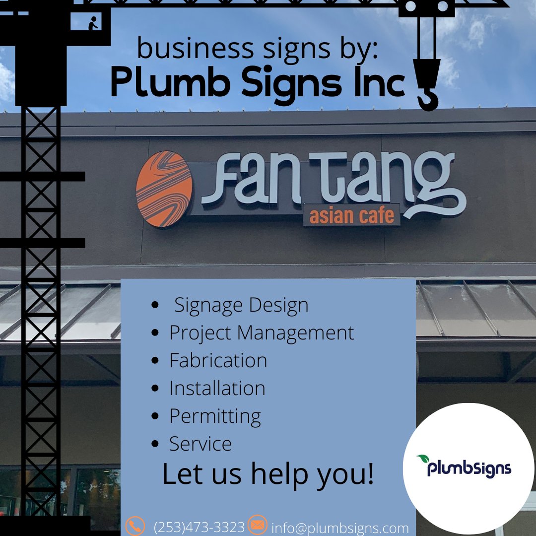 plumbsigns's tweet image. This channel letter sign we built and installed for Fan Tang Asian Café looks fantastic! Watch how how Plumb Signs Channel Letter Machine works now! bit.ly/3y3T49G

#channellettersign #restrauntsignage #foodie #pnw #manufacturing  #signs #signage #design  #plumbpride