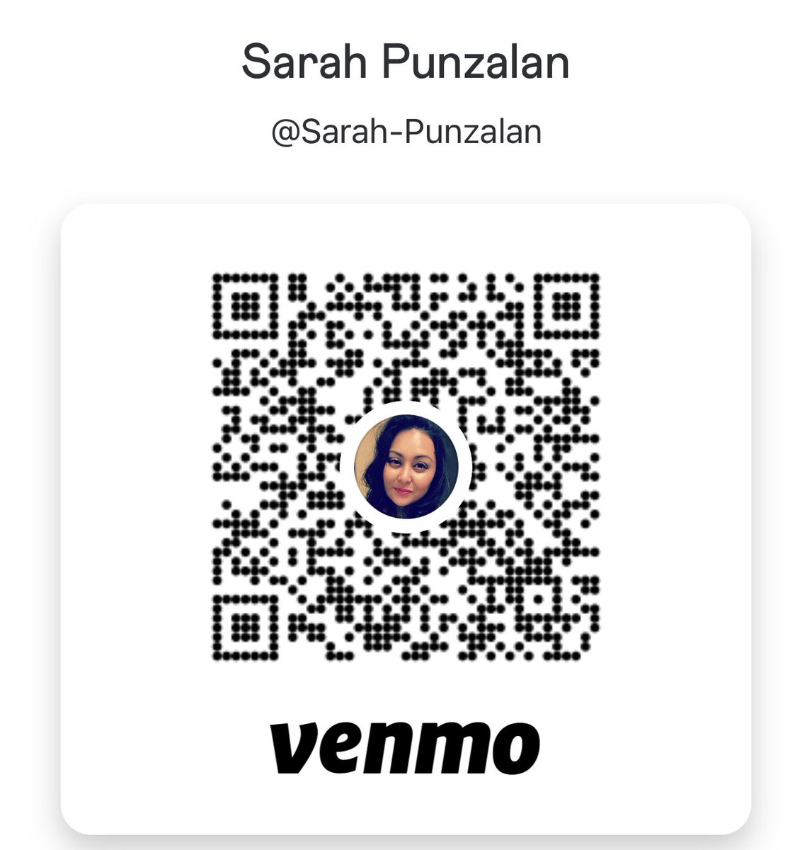 sarahp105's tweet photo. @Venmo Venmo handle: @sarah-punzalan
#VenmoMe https://t.co/rEOXHMyxUg
