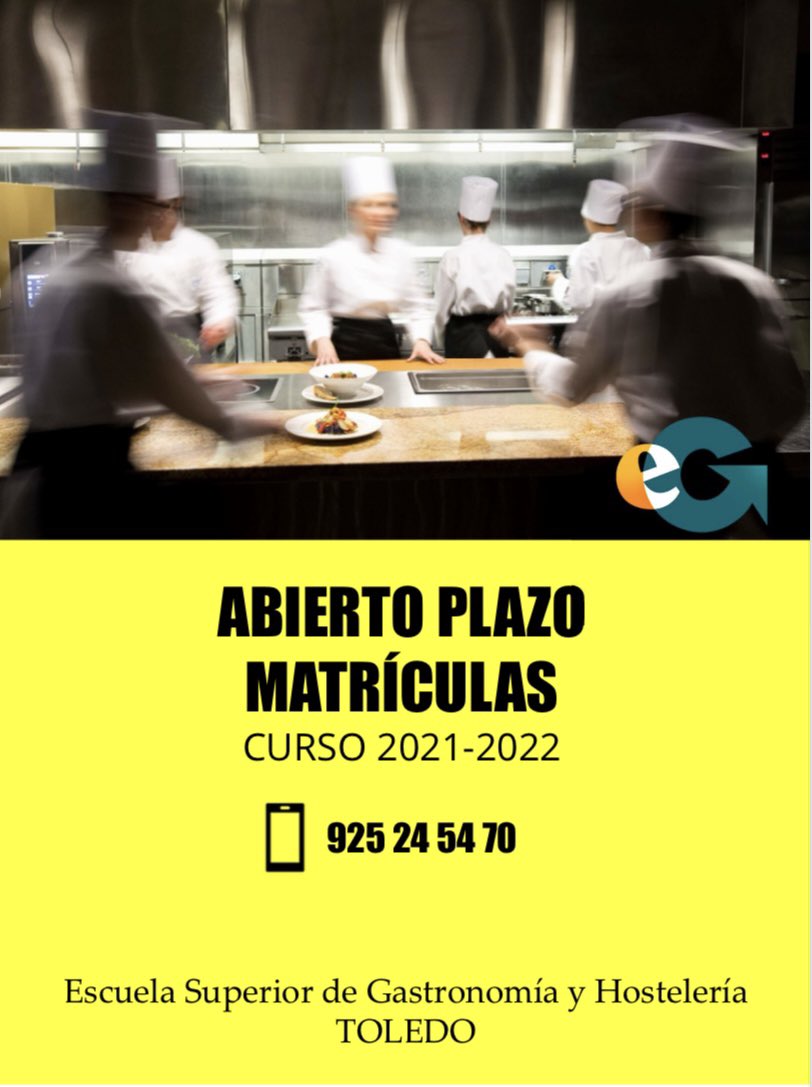 ESCUELA SUPERIOR GASTRONOMÍA Y HOSTELERÍA. TOLEDO (@esght_toledo) on Twitter photo 