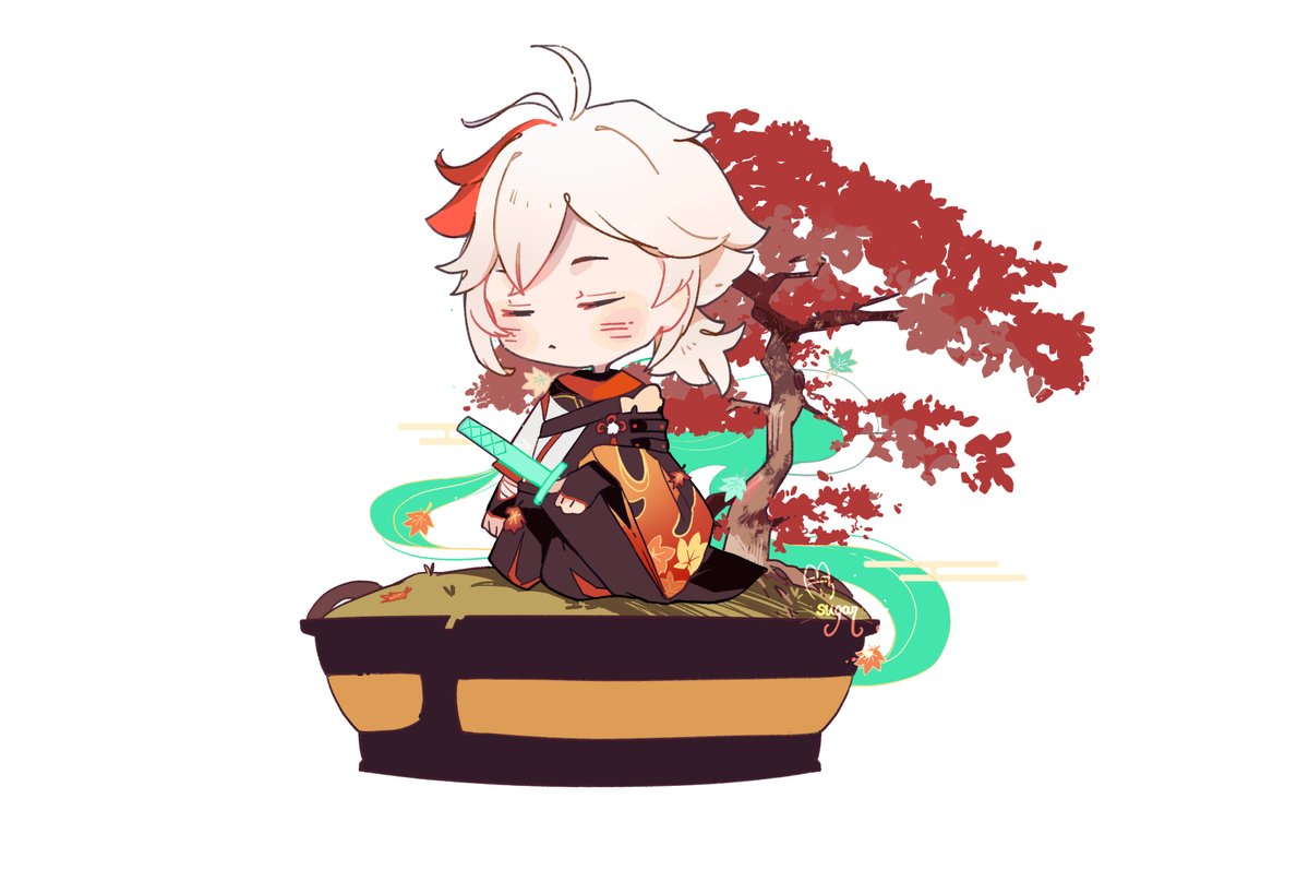 楓原万葉 「Rare Bonsai Kazuha for a lucky pull🌾🌾 」Sugar🍓🍓のイラスト