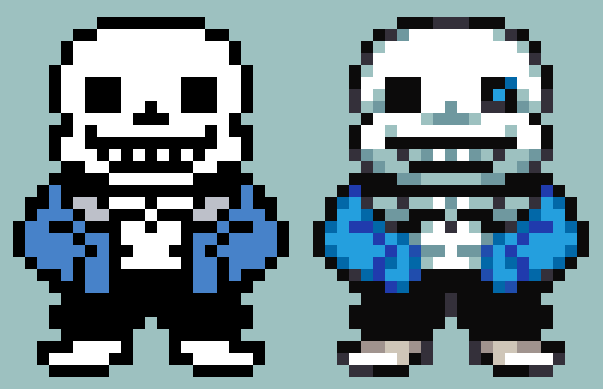 Davee on X: sans sprite but without doubles and cringe colors 👍  #undertale #pixelart  / X