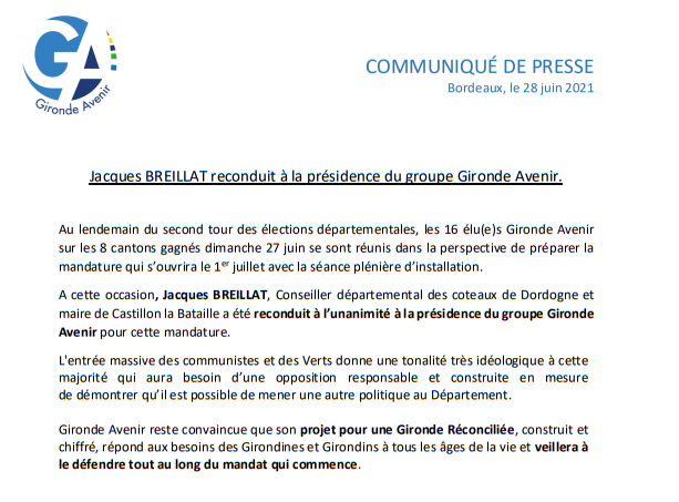Gironde Avenir 2021 tweet media