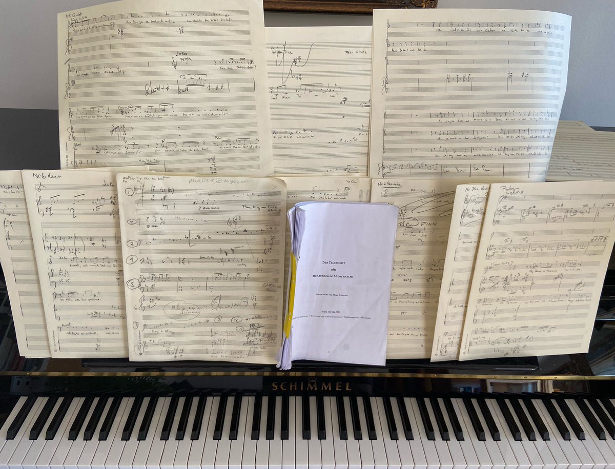 raphael_fusco's tweet photo. NEWS!
Forum Neue Kunst in Oldenburg has commissioned me to write the new opera “Der Telefonist” on a fantastic libretto by Milan Schomber. I’m thrilled to write the lead role for one of my favorite singers in the world, @ntamagna. The world premiere will be in October. Stay tuned https://t.co/zwmdA0eqvm