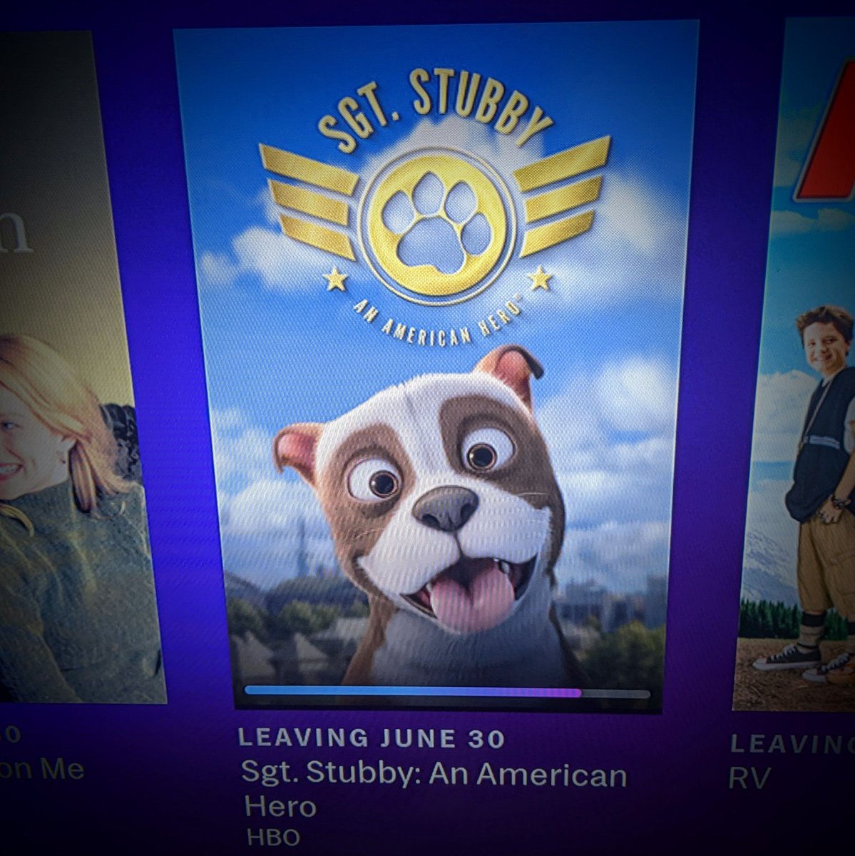 StubbyMovie's tweet photo. Hey #StubbySquad! 🐾
Need some #MondayMotivation?
You only have TWO days left to enjoy Sgt. Stubby with your HBO Max subscription! Pop some popcorn🍿and settle in for a #summertime #familymovienight before he's gone.
#supportindiefilm #history #milhistory https://t.co/dxDUt9Q503