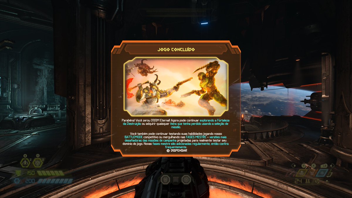 IvyGrandi's tweet image. Finalmente terminei a campanha no modo ultra violento ! Finally I finished the campaign, #ultraviolent ⁦@DOOM⁩