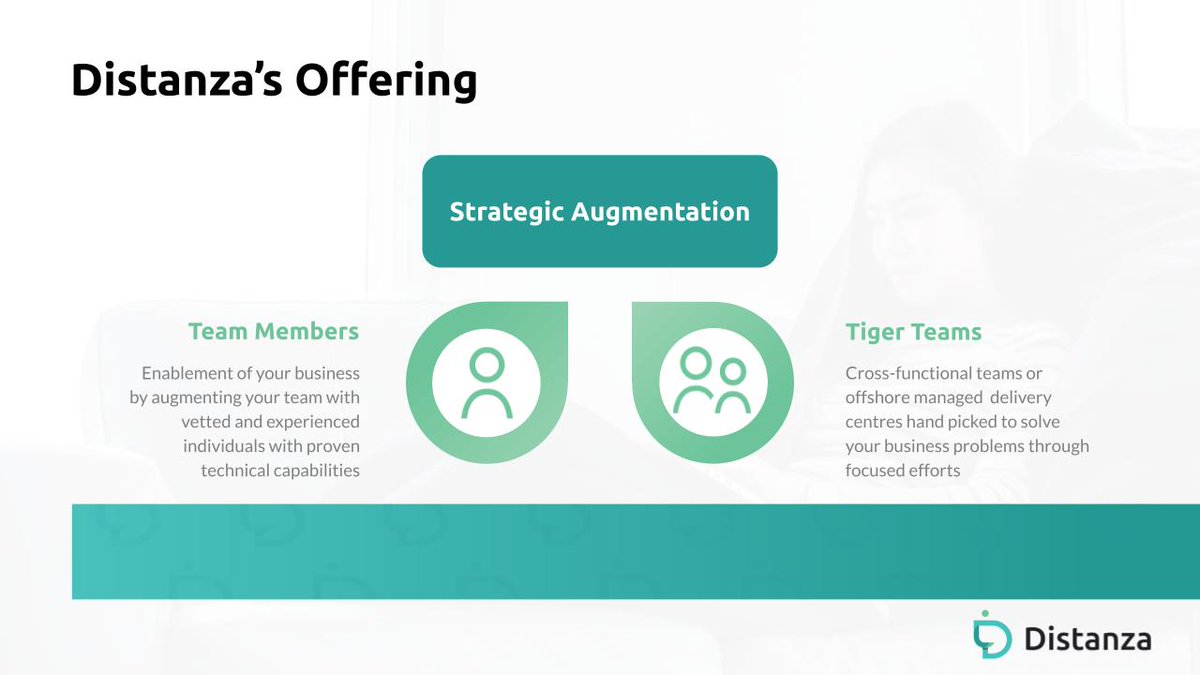 What can Distanza do for your business?

Distanza offers Strategic Augmentation, we match you with skilled tech resources, while providing you with a remote first, globally relevant offering.

Contact us on sales@distanza.io.

#strategicaugmentation #remote #technology #Distanza