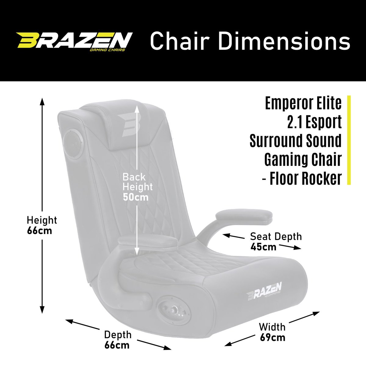 BRAZEN EMPEROR X 2.1 ELITE ESPORTS DAB SURROUND SOUND GAMING CHAIR 

Our top of the range floor rocker offering

#gamers #GamingSetup #GameUK #ad