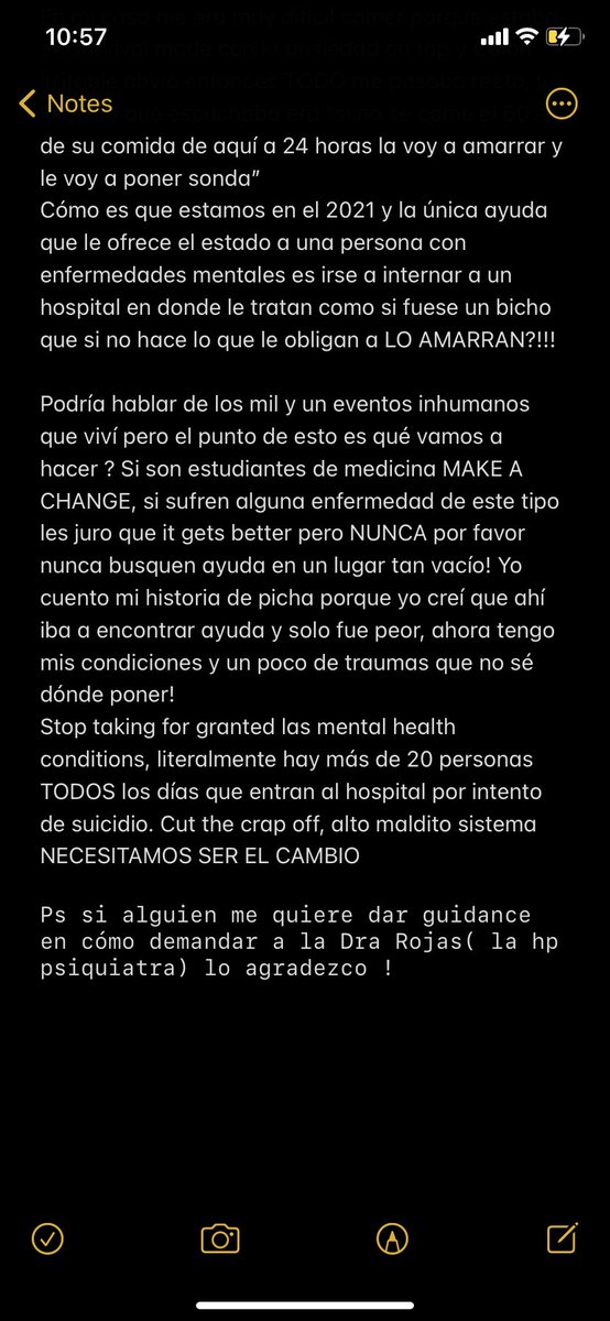Me tomé un ratito para escribir mi experiencia en el Hospital Nacional Psiquiátrico, al cual ingresé por una depresión... me es difícil compartir esto pero lo único que quiero es que nadie pase por lo mismo