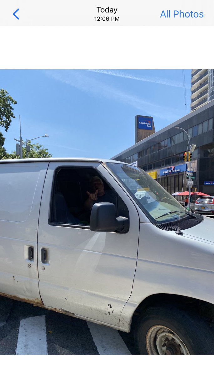 D_C_Cheng's tweet photo. The weather is hot and the bastard is rude to pedestrians and yells.🔥

@NYPD109Pct 

Today,at Main St&amp;Sanford Ave. https://t.co/LDW5dkeFgM
