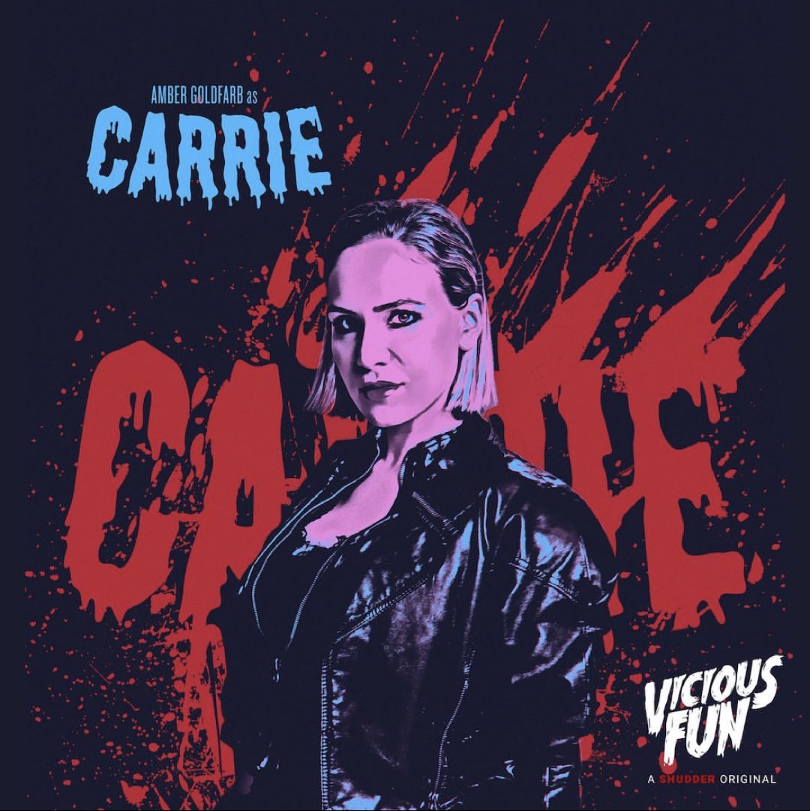 VICIOUS FUN drops tomorrow on <a href="/Shudder/">Shudder</a>! Carrie was a dream role. Hope you like her. 😜 #shudder #viciousfun