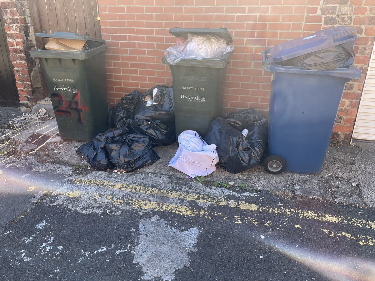 EndASBinJesmond's tweet photo. More student HMO trash in our community. Why should we clean it up?? @JesmondStella @UniofNewcastle, @NorthumbriaUni, @NewcastleCC, @ChronicleLive @NCC_Leader #EndASBinJesmond #RewildingJesmond #StudentSlums #myNCLpics https://t.co/KRaFskcNZ0